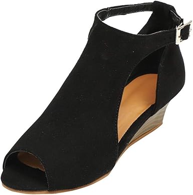 black wedge sandals low heel