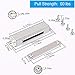 WOOCH Door Magnetic Catch - 90lb High Magnetic Stainless Steel Heavy Duty Catch for Kitchen Bathroom Cupboard Wardrobe Closet Closures Cabinet Door Drawer Latch (3.7 in Silver, 2-Pack)
