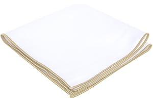 Flairs New York Gentleman's Essentials Weekend Casual White Pocket Square