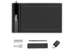 OSU！Tablet VEIKK S640 6x4 inch Digital Drawing Pen Tablet Battery-Free Pen (8192 Levels Pressure)