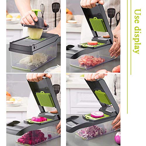 12 in 1 Mandoline Slicer, Heavy Duty Potato /Onion/ Food/ Veggie