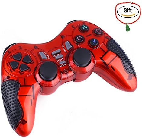 Baigeda 2.4Ghz Wireless Game Controller for PC(Windows XP/ Vista/ 7/ 8/ 10) &amp; PlayStation(1/ 2/ 3) Dual Vibration Feedback Gamepad Joystick for Computer &amp; Laptop Game Hardware Gaming Controller Joypad