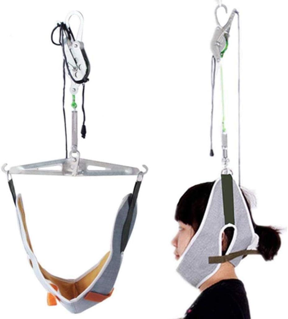 Amazon Com Zengzhijie Neck Cervical Traction Device Unit Kit Home Over Door Neck Spinal Decompression Devices Orthopedic Traction Overhead Brace Machine Physical Therapy Set Pain Relief Home Kitchen