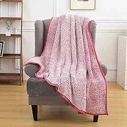 EMME Fuzzy Fleece Warm Blanket 50"x60" Throw Size