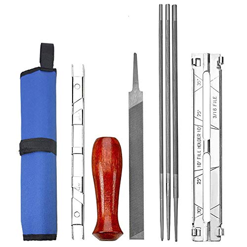 Senrob 8 Pcs Chainsaw Sharpener Kit Set Chain Parts for 5/32”,3/16”,7/32” Sharpening & Filing All Brand Chainsaws Blades - Thumbnail 5