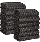 12 Moving Packing Blankets - 80 x 72 Inches