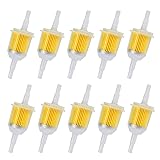 Zemoner 10 Pcs Gas Inline Fuel Filters 1/4 Inch x
