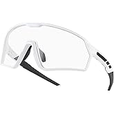 BangLong Photochromic Cycling glasses for Men Women, Clear Running MTB Sunglasses UV Protection