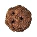 Beauty Angelbella Hair Buns Synthetic Natural Curly Chignon Hairpieces Updo Clip in/on Plastic Comb Elastic Bride Donut Wig For Women (Light Brown)