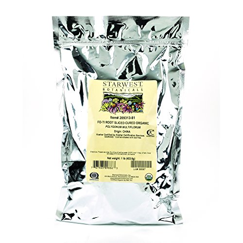 Starwest botanicals organic cured fo-ti root slices, 1 …