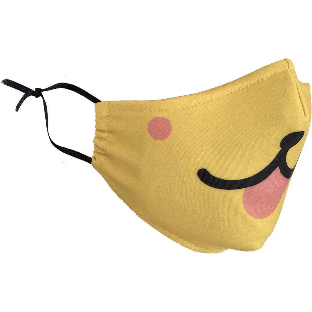 Delfina Stay Safe Reusable Face Mask Protection Washable Mouth & Nose Shield Breathable Anti Smoke Pollution Bike Motorcycle Sport (Fun)