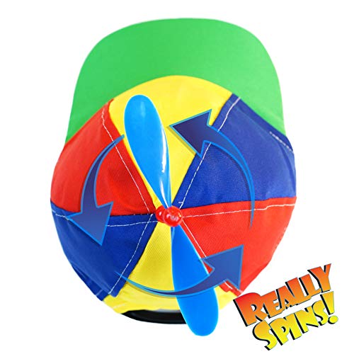 1 Rainbow+Propeller+Spinner+Hat+Adjustable
