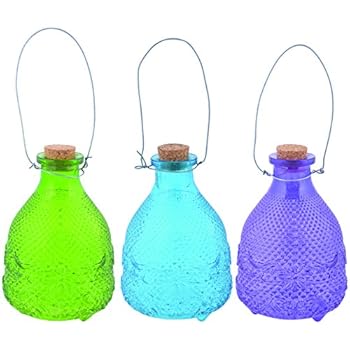 Amazon.com : Esschert Design EG19 Wasp Trap Hobnail Glass, 3 Colors
