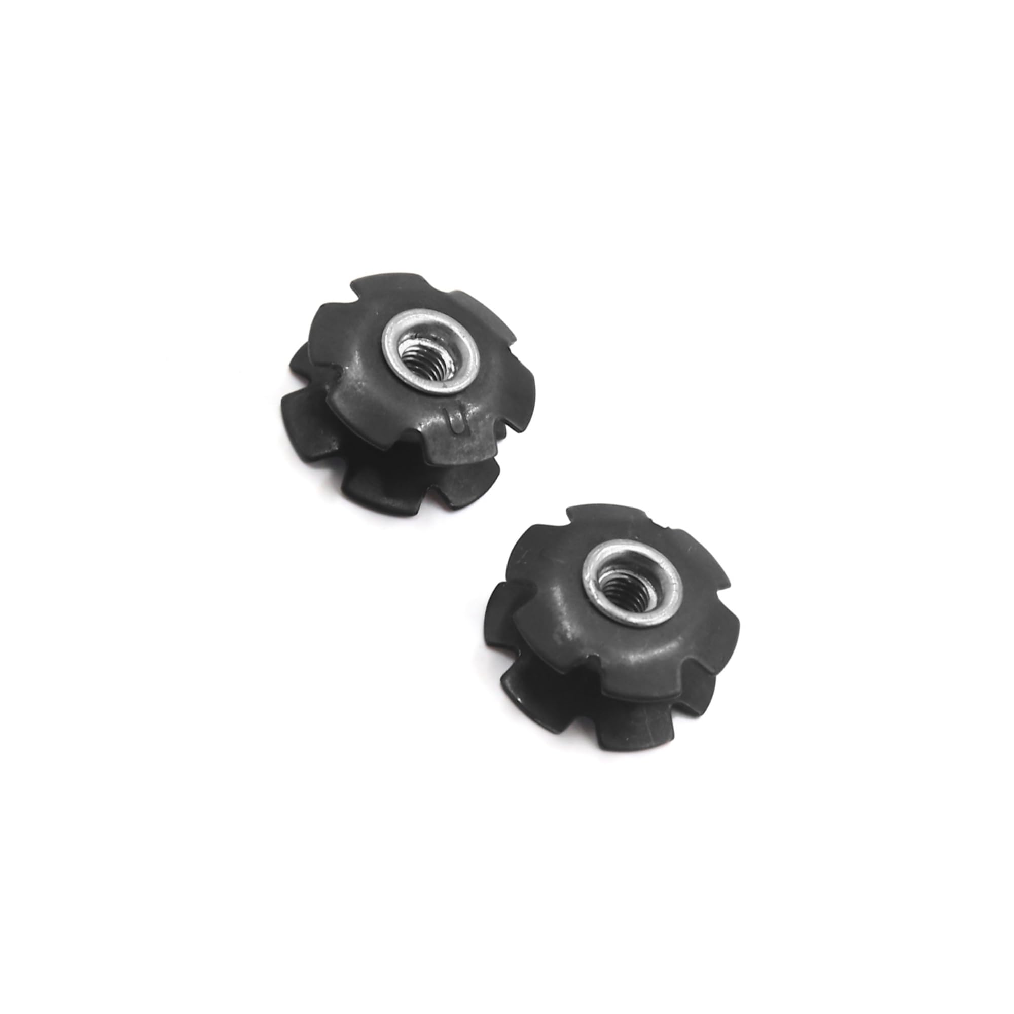 VekAuto 2Pcs Metal MTB Bike Cycling Bicycle Flanged Headset Star Nut for 28.6mm Fork Auto Accessories