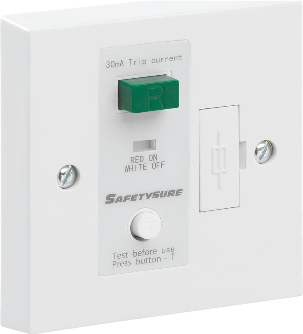 SafetySure RCD Spur White 1 Gang 13A 30mA