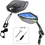 Tiny Chou Bike Mirrors,Bicycle Mirrors,360° Rotatable &amp; Adjustable Safe Rearview Mirror for Mountain Bike, Electric Bike, Motorcycle,Cycling with 2 Free Tools
