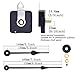 Mudder Long Spindle Quartz Clock movement, 1/2 Inch Maximum Dial Thickness, 9/10 Inch Total Shaft Length (Black)