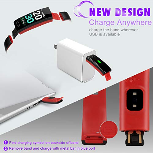 Kirlor Fitness Tracker HR,Activity Tracker Watch with Heart Rate Blood