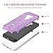 LG G6 Case,LG G6 2017 Case,BENTOBEN Shockproof 2 in 1 Glitter Bling Slim Fit Hybrid Hard Cover Laminated with Sparkly Shiny Faux Leather Chrome Protective Phone Case for LG G6 for Girls & Women Purple