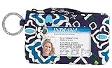 Gorgeous Vera Bradley Zip ID Case in Ink Blue