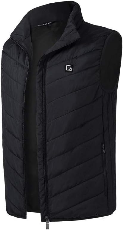 Rechargeable USB Heated Vest Gilet Jacket, 5V 3 Heating Levels Electric Heating Vest for Skiing Fishing Hunting