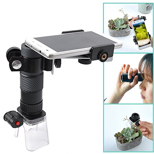 Gosky Multi-use Magnascope / Magniscope and Smartphone Adapter Kit - 25X Microscope, 7X18 Monocular, 4X Magnifier - Take Videos and photos with Smartphone Adapter