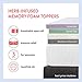 Best Price Mattress 2 Inch Ventilated Memory Foam Mattress Topper, CertiPUR-US Certified, Twin