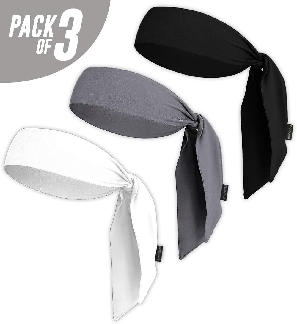Head Tie & Sports Headband Ninja & Tennis Bandana Tie Back Sweatband for Men