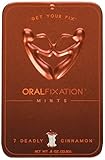 Oral Fixation Mints 7 Deadly Cinnamon, 0.8-Ounce Tins (Pack of 12)