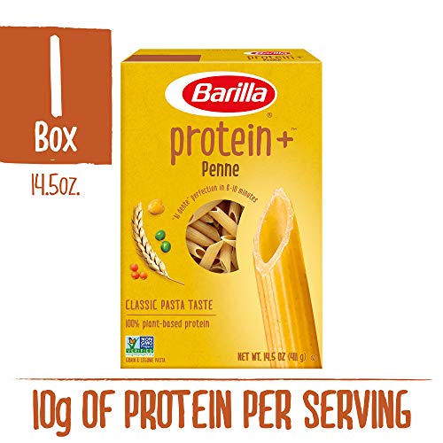 BARILLA Protein+ (Plus) Penne Pasta Protein from Lentils, Chickpeas
