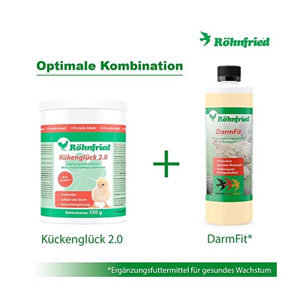Röhnfried Kükenglück - Preparato per Allevamento (550 g), mangime per Pulcini con vitamine in Polvere, mangime per Pollo… Röhnfried Röhnfried Kükenglück - Preparato per Allevamento (550 g), mangime per Pulcini con vitamine in Polvere, mangime per Pollo…