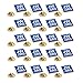 XGATML Tang Song 20PCS JW.ORG Square Gold Lapel Pins Jehovah Witness JW.org Neck Tie Hat Tack Clips Women or Men Suits, 1