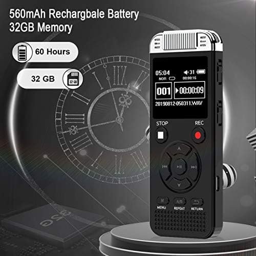 A voice recorder with 1536kbps audio playback function.