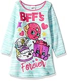 Shopkins Big Girls' Sleep Nightgown, Turquoise, 8