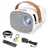 Meer Mini Projector,Portable Projector for Home Theater,Family Entertainment,Outdoor Camping,Video Games,Compatible with…