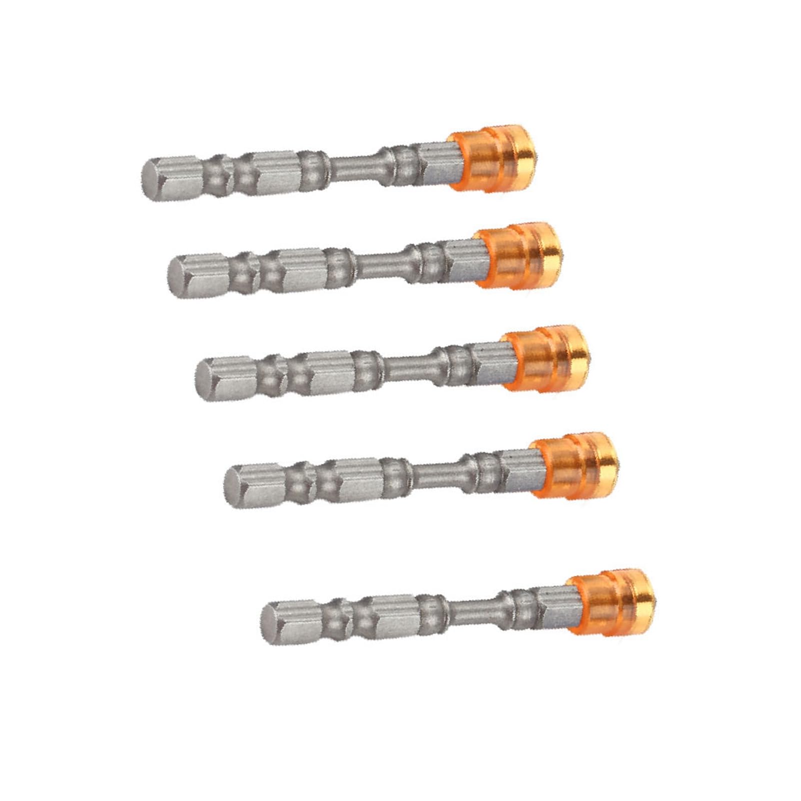 5pcs PH2 Drywall Bit Set Screwdriver Bits Set S2 Steel Magnetic Cross Head PH2 Screwdriver Bits 1/4inch Shankfor Drywall Screws(Yellow)