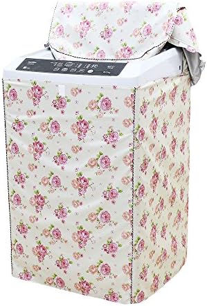 [Egbinmd]Washing machine cover can be waterproof sunscreen New style flower pattern Washing machine and dryer