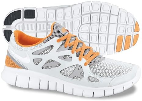 Amazon Nike ナイキ ランニングシューズ レディース ナイキフリーラン 2 ホワイト オレンジ 11春夏 Nike ナイキ シューズ バッグ
