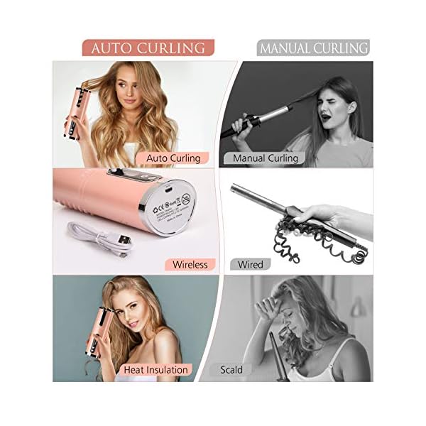 TURATA-Portable-Cordless-Auto-Hair-Curler-Fast-Operation-Wireless-Curling-Iron-with-3-Adjustable-Temperature-4-Timer-Anti-Tangle-Anti-Scald-USB-Rechargeable-Hair-Styling-Tool-with-LCD-Display TURATA Portable Cordless Auto Hair Curler Fast Operation Wireless Curling Iron with 3 Adjustable Temperature & 4 Timer…