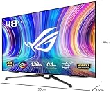 ASUS ROG Swift OLED PG48UQ 47.5in 4K 138Hz OLED Gaming Monitor G-SYNC HDMI 2.1 view 8