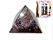 Jet Amethyst Orgone Pyramid Positive Energy Spiritual Reiki Healing Chakra Balancing Approx Size 2.5 Inch