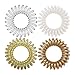Kitsch Spiral Hair Ties for Women - Waterproof Ponytail Holders for Teens | Stylish Phone Cord Hair Coils for Girls | Thick & Thin Hair, 4 Pcs (Blonde)