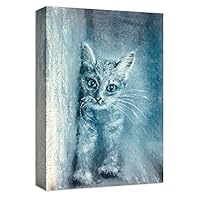 Canvas Wall Art Cute Cat Canvas Prints Home Artwork Decoration for Living Room,Bedroom - 12x18 inches
