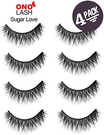 Ono Lash Sugar Love. Discounted Price 4 Pairs Combo Bundle Pack. False Eyelashes/ Falsies/ Fake Lashes