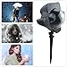 Snowfall Led Lights, Yoyokit Rotating Waterproof Snowflake Outdoor Projector Lights with Wireless Remote for Patio,Garden,Halloween,Christmas,Holiday,Wedding,Party (Size 2)