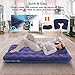 Peach Tech Twin Air Mattress for Camping -Inflatable Bed Blow Up Mattress Raised Airbed with Electric Pump, Free Air Pillow/Eye Mask/Earplugs/Repair Patches Included -Best Gifts for Travel/Homethumb 3