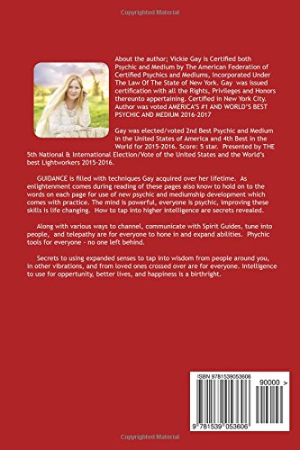 Guidance Psychic Medium Gay Vickie 9781539053606 Amazon Com Books