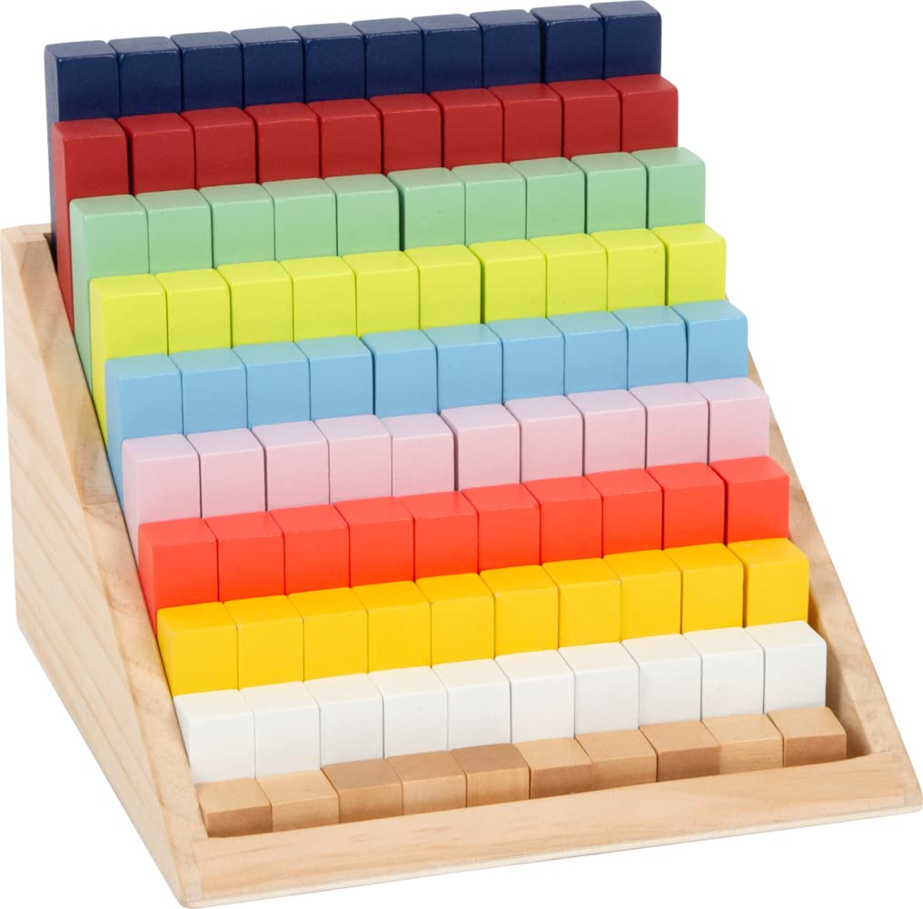 Small Foot 12214 XL Wooden Maths Sticks Learning Box Educate, teaches numbers, for children aged 6+ years