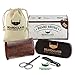 BEARDCLASS Curved Boar Beard Brush and Dual Sided Comb Kit Set with Mustache Nose Scissors and Small Comb