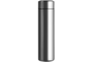 Botella de agua de acero sin dolor de 500 ml, con pantalla inteligente de temperatura, termo, termo térmico con aislamiento al vacío, mantiene el líquido caliente para deportes al aire libre, camping, senderismo